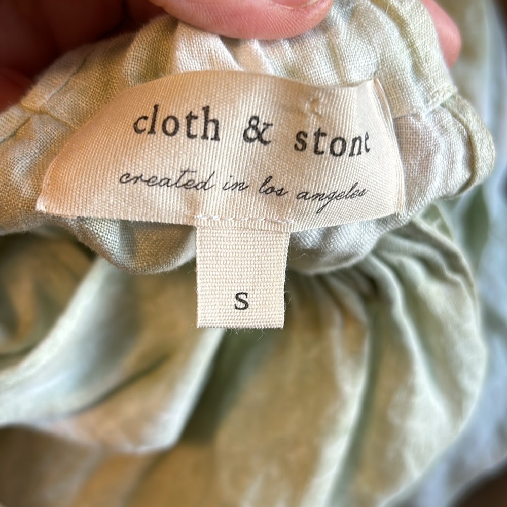 cloth & stone Light Green Tie-Waist Halter Maxi Dress - Picture 5 of 6